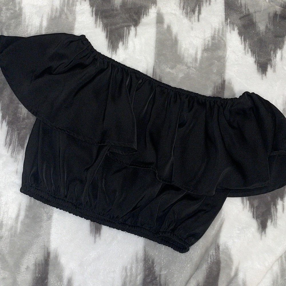 Black Off-The-Shoulder Top